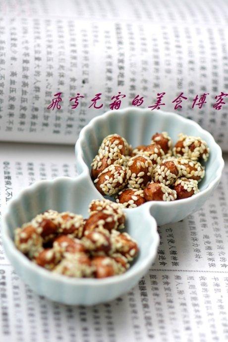 芝麻果仁的做法（芝麻花生-下酒零食两相宜）